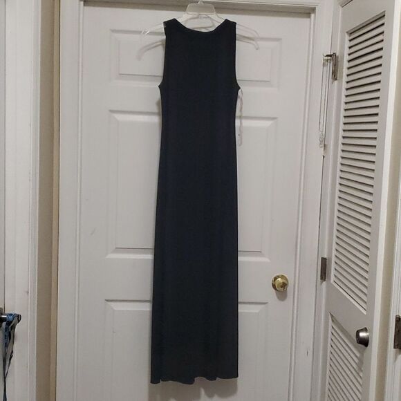 Sami +Jo woman L Black Beaded Neckline maxi Sleeveless dress - Picture 2 of 7